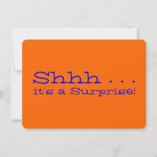 Surprise Birthday Party Invitation - Shhh