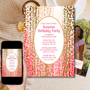 Surprise Birthday Party Invite Any Age Festive