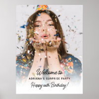 Surprise Birthday Party Photo Fun Welcome