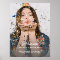 Surprise Birthday Party Photo Fun Welcome