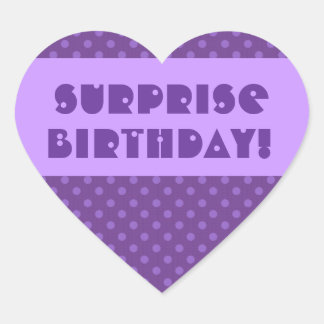 Surprise Birthday Polka Dot Favour or Seal