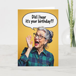 Surprise Birthday Portrait Card