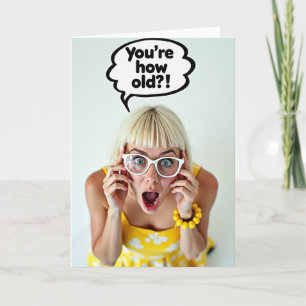 Surprise Blonde Birthday Card