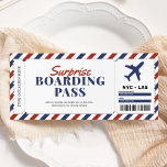 Surprise Boarding Pass Plane Gift Ticket Template<br><div class="desc">Surprise Boarding Pass Plane Gift Ticket Template.</div>