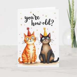 Surprise Cat Party Card
