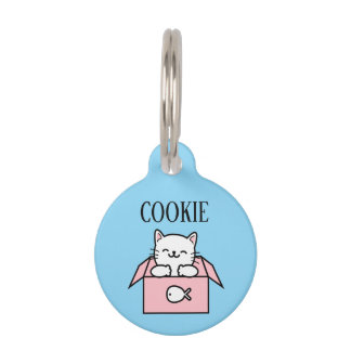Surprise Cat Pesonalized Pet Tag