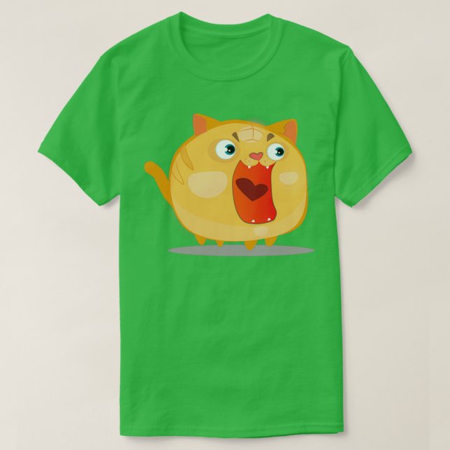 surprise cat redhead kittens cute T-Shirt (Design Front)