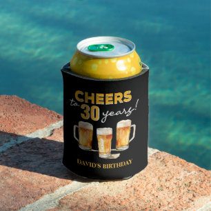 Surprise Cheers and Beers Birthday Party Can Cooler