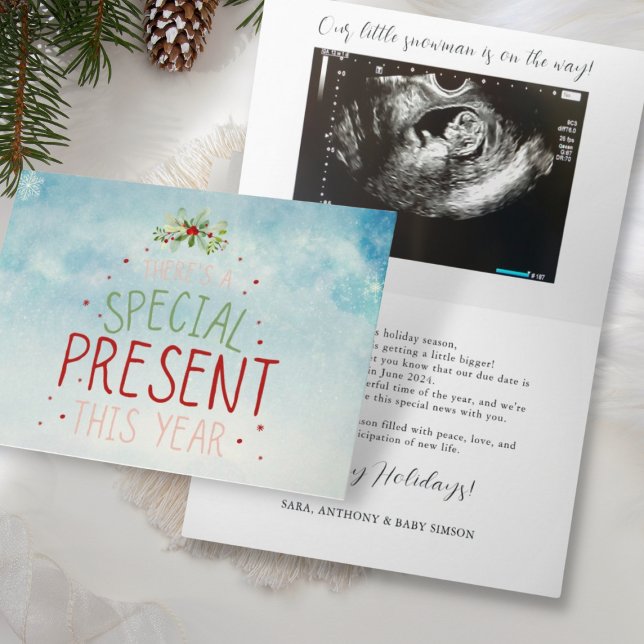Surprise Christmas Holiday Pregnancy Announcement  (Creator Uploaded)