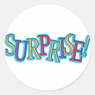 Surprise! Classic Round Sticker