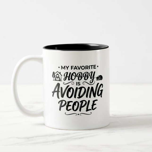 Surprise Coffee Lovers Introvert Mug (Left)