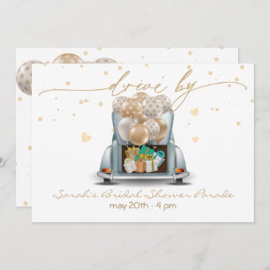 Surprise Drive Through Bridal Shower Parade 2 Invitation