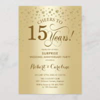 Surprise Golden 15th Anniversary Celebration