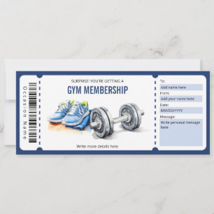 Surprise Gym Membership Voucher Template