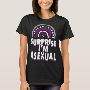 Surprise I m Asexual Pride Bohemian Rainbow Coming T-Shirt