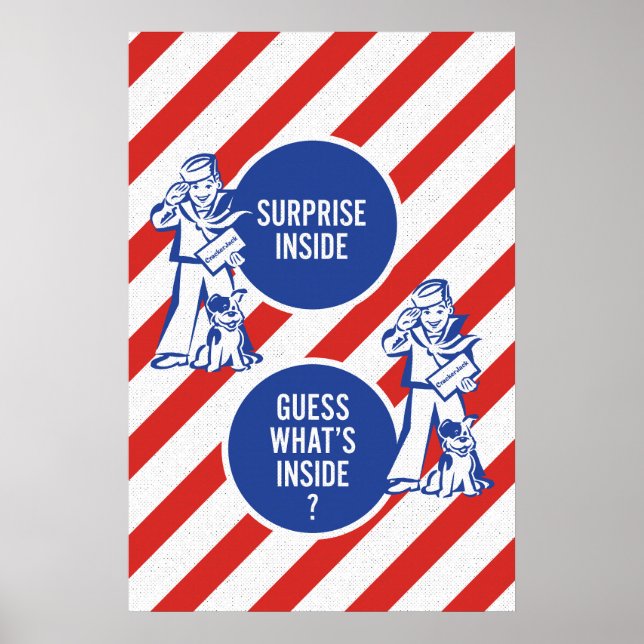 Surprise Inside – Vintage Candy Box Wall Art Print (Front)