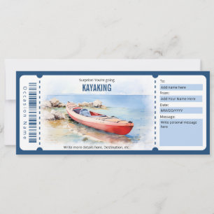 Surprise Kayaking Gift Certificate Template