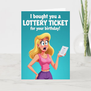 Surprise Lottery Birthday Card
