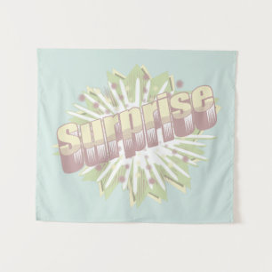 Surprise onomatopoeia explosion tapestry