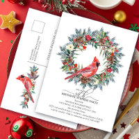 SURPRISE PARTY 30th Birthday Red Cardinal Wreath