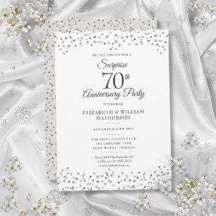 Surprise Party 70th Wedding Anniversary Invitation