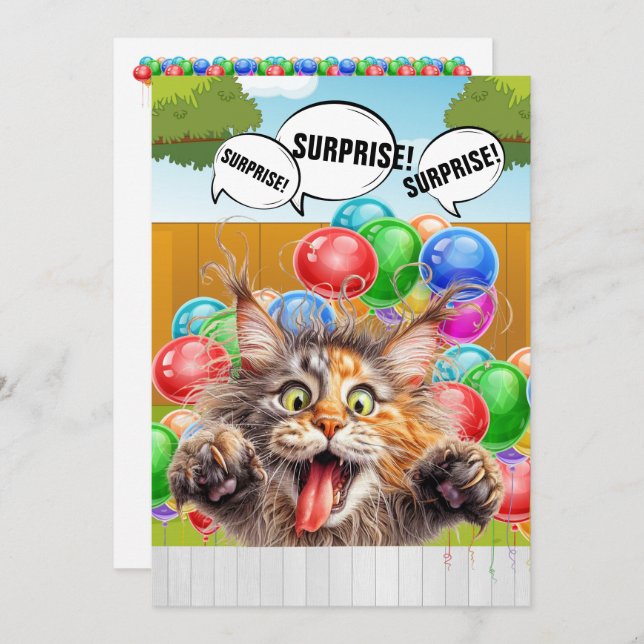 SURPRISE Party Invitation (Front/Back)