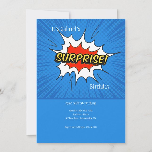 Surprise Party Invitation (Front)