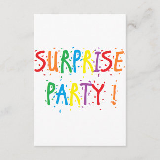 "Surprise Party" Invitations