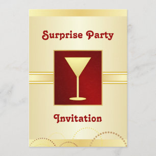 Surprise Party Invitations - Champagne