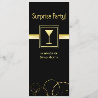 Surprise Party Invitations - Contemporary Tall