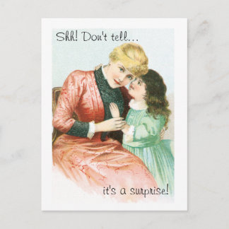 Surprise Party Postcard Invitation