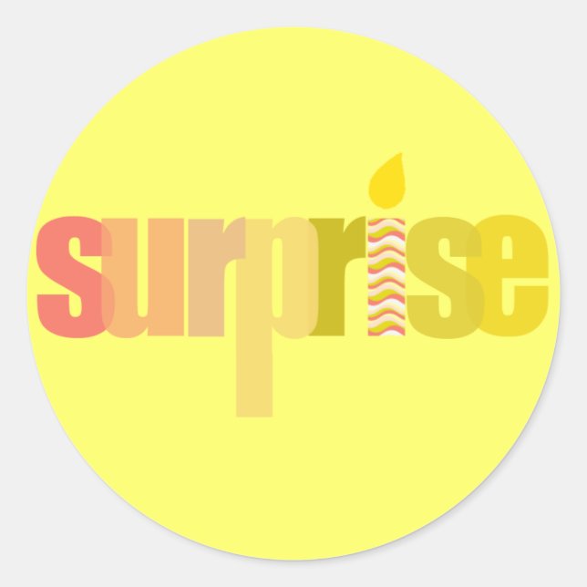 Surprise Party Stickers (Front)