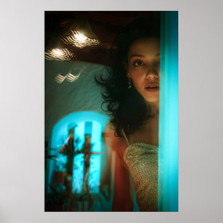 Surprise, Peeking Out From a Door Poster