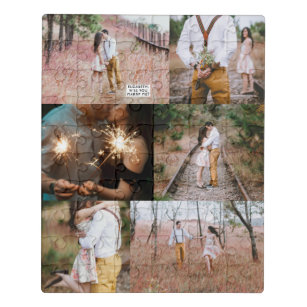 Surprise Proposal Marry Me Photo Collage Acrylic Jigsaw Puzzle