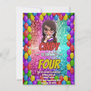 Surprise Quiet Secret birthday invite