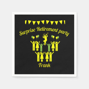 Surprise Retirement Parties Napkin