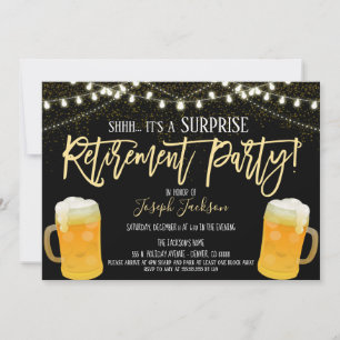 Surprise Retirement Party Invitation