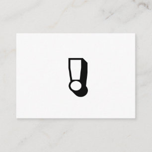Surprise, surprised, bold modern black white advice card