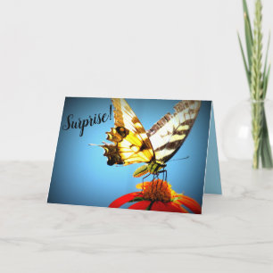 Surprise!!! Tiger Swallowtail Butterfly Card