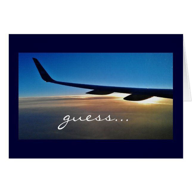 Surprise trip : Aeroplane and sunrise (Front Horizontal)