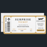 Surprise Trip Ticket  Plane Travel Boarding Pass Invitation<br><div class="desc">Surprise Trip Ticket,  Surprise Boarding Coupon Pass,  Event Ticket template,  Fake Plane Travel,  a surprise vacation for a friend or family member!</div>