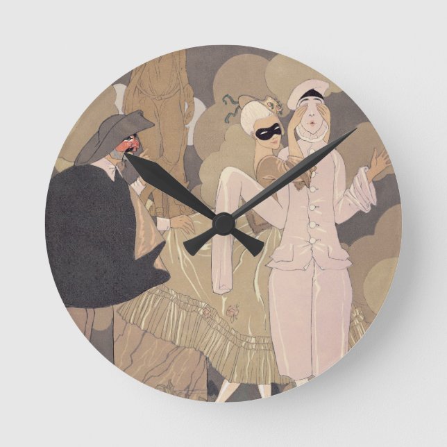 Surprise (w/c on paper) round clock (Front)