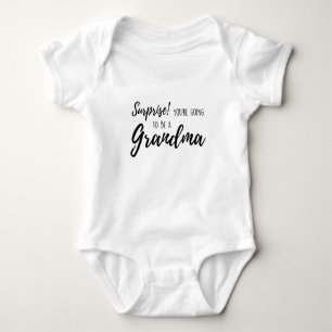 Surprise  You re going to be a grandma Baby Bodysuit