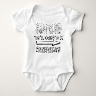 SURPRISE YOU'RE GONNA  GRANDPARENTS PREGNANCY  BABY BODYSUIT