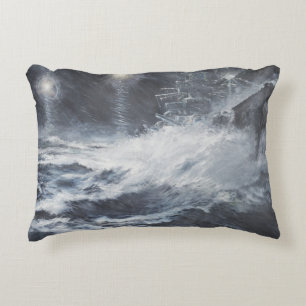 Surprised By Starshell Scharnhorst Battle of Decorative Cushion