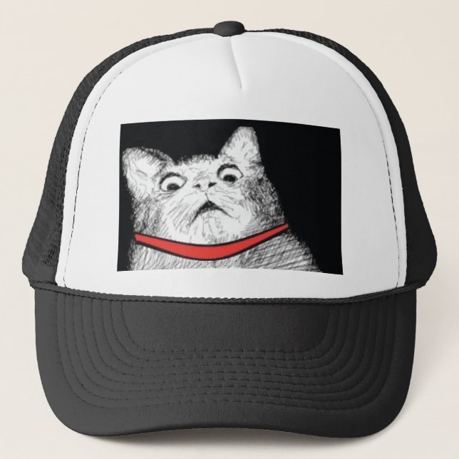Surprised Cat Gasp Meme - Hat (Front)
