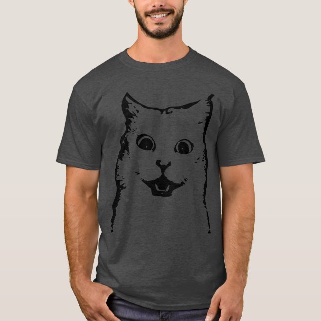 surprised cat retro T-Shirt (Front)