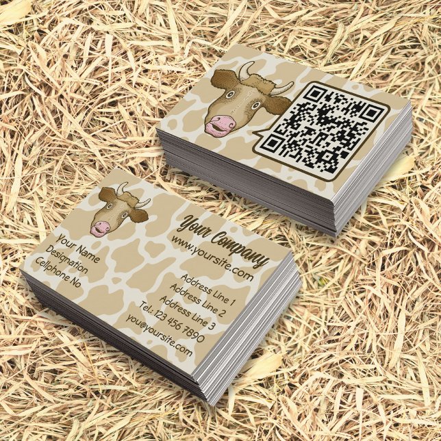 Surprised Cow Business Card (Creator Uploaded)