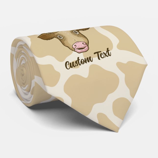 Surprised Cow Tie (Rolled)