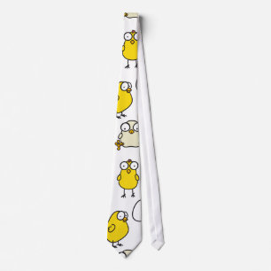 Surprised Easter chickens Tie